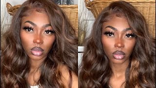 Sam’s beauty (Brielle ) chocolate brown wig for brown skin Woman!!