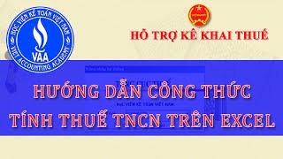 Hướng dẫn công thức tính thuế thu nhập cá nhân trên Excel