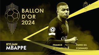 BALLON D'OR 2024 - KYLIAN MBAPPE BREAK THROUGH TO LEAD THE RANKINGS