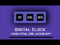 Create a Digital Clock Webpage using HTML, CSS and JavaScript | JavaScript Projects | Rss Codes