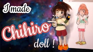 I made Chihiro from spirited away anime with crochet!! OOAK custom Art doll |made with Mawadda