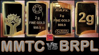 MMTC Pamp VS BRPL Gold Bar/coin Showdown which one is Better✨️Check it out✨️#gold #bullion #goldbar