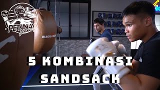 5 COMBO Heavy Bag ft. Buff Combat TV 🔥🔥 | 5 Kombinasi Memukul Sandsack