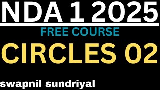 circle | nda 1 2025 free course mathematics | #nda #ndexam #math #maths #upsc #upsc