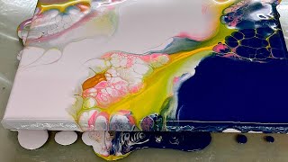 Easy Dutch Pour,  Pearl pour, Acrylic Pour Painting, Pearl Pour Abstract Art, Fluid Art Therapy.