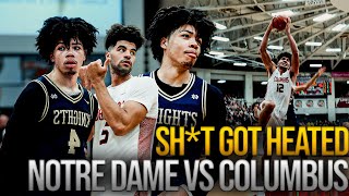 SH*T GOT HEATED! 😂  | TYRAN STOKES VS THE BOOZER TWINS | Columbus vs Notre Dame