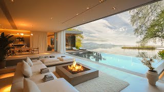 Luxury Penthouse with Infinity Pool | Soothing Jazz for Focus, Study \u0026 Sleep