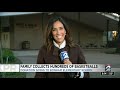 family collects hundreds of basketballs