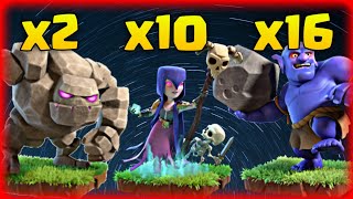 Th12 GoBoWitch (Golem + Bowler + Witch) War Attack Strategy | Part 1 | Clash of Clans