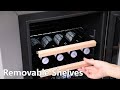 rovsun 26 bottle dual zone wine cooler fridge with digital temperature