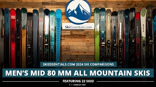 2024 Men's Mid-80 mm All Mountain Ski Comparison with SkiEssentials.com