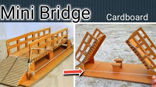 Mini bridge construction ll How to make dam bridge with cardboard