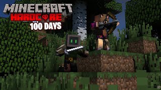 challenge to complete 100 💯 days in hardcore world 🌎🌍 | Minecraft part 1