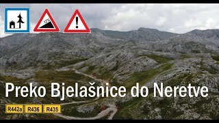 Preko Bjelašnice niz kanjon Neretve do Konjica [A1, M17, R442a, NN, R436, R435]