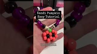 Easy Kandi Pumpkin Tutorial for Halloween