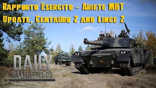 Rapporto Esercito - Ariete MBT Update, Centauro 2, Lince 2