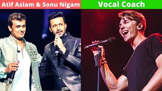 VOCAL COACH Justin Reacts to Atif Aslam and Sonu Nigam Performing "Jeena Jeen"
