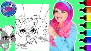 Coloring Littlest Pet Shop Skunk Pepper Clark Coloring Page | Ohuhu Art Markers