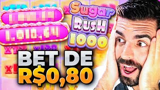 MINHA MAIOR FORRA COM BET DE 0,80 NO SUGAR RUSH 1000! *sugar rush 1000 slot*