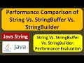 Performance Difference of Java String Vs. StringBuffer Vs. StringBuilder | Java Tutorial