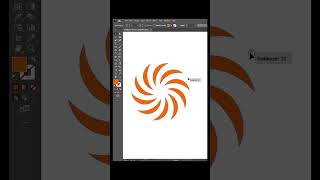 How to create radial repeat effect in illustrator !! #shorts