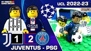 Mbappé Amazing GOAL vs Juve • Juventus vs PSG 1−2 • Champions League 2022/23 Lego Football Goals