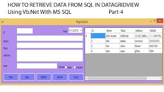 Retrieve Data from SQL in GridView Part-4