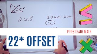 22° degree OFFSET formula explained - PIPES TRADE MATH