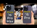 iPhone 16 Pro Max vs iPhone 16 Pro 🔥 Full Specs Comparison