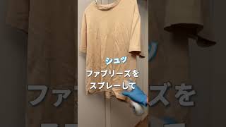 【実はファブリーズ】 #一人暮らし #ライフハック #掃除 シワ取りする方法