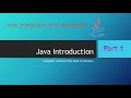 Java Introduction || Java Tutorial part 1 || Basic To Advance