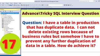 17. TCS SQL Interview Questions and Answers| Advance SQL Interview Questions| Pandey Guruji
