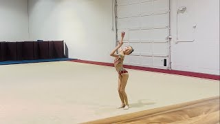 Rhythmic gymnastics competition Lv6 Floor Amelia Miller Region 2 US