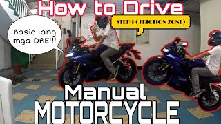 Paano mag drive ng Manual na motorsiklo | r15 v3  | macblackph | step 1 to learn riding a motorcycle