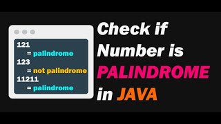 How to check a Palindrome number in Java | How to use while loop in Java