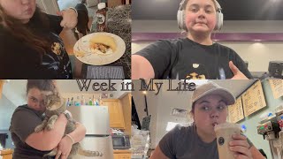 week in my life: thrifting, coffee shop & grocery haul