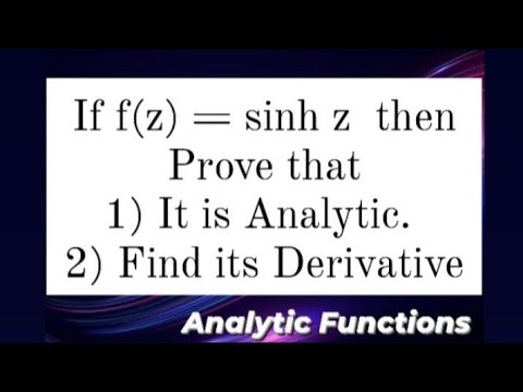 Is Tanh z analytic?
