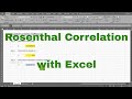 Excel - Rosenthal Correlation Coefficient