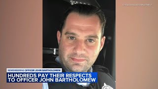 Hundreds pay respects at funeral, procession for fallen Chicago Police Officer John Bartholomew