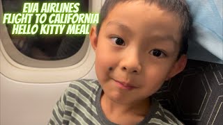 EVA Airlines Hello Kitty Meal with Matthew and Nathan