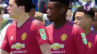 MANCHESTER UNITED Vs. ROCHDALE | ENGLISH CARABAO CUP 2019 | FULL MATCH & GAMEPLAY (FIFA 19)