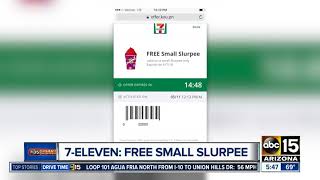 Free slurpee at 7-Eleven