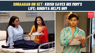 Suhaagan on set: Krish, Bindiya and others learn about Nidhi’s pregnancy