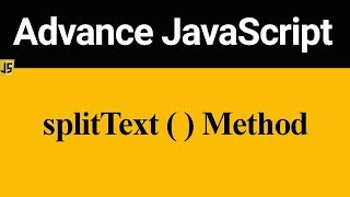 How to Split Text in JavaScript (Hindi)