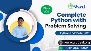 Introduction to: Complete Python Programming with Problem Solving | Class 01
