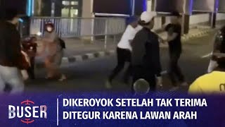 Pengendara Motor Lawan Arah Marah Ditegur, Akhirnya Begini yang Terjadi! | Buser