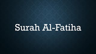 Surah Al Fatiha with english translation & transliteration - #Allah #prophet #muhammad #Quran