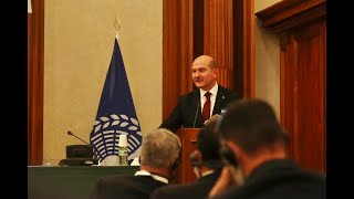 Bakanımız Sn. Süleyman Soylu Roma'da, 2021 Akdeniz Parlamenter Asamblesi Ödül Töreni'nde konuşuyor