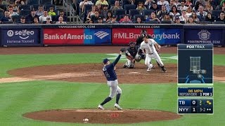 TB@NYY: Snell knocks down a sharp liner to the mound