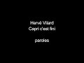 Hervé Vilard-Capri c'est fini-paroles